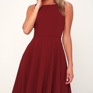 Open back skater dress from Lulu’s